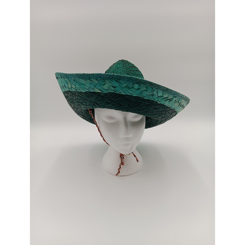 Sombrero Mexican Hat Mexico Straw Sinaloa Green Large Dress Up Costumes Party